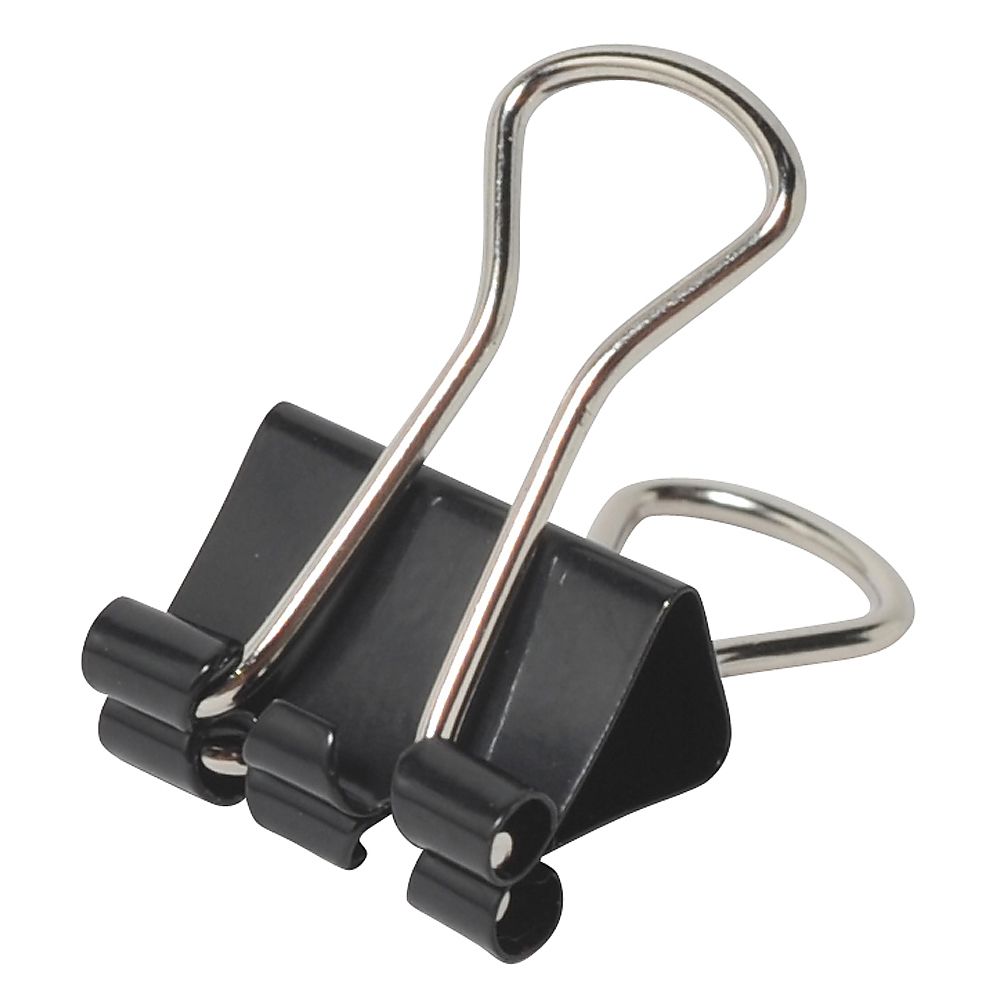 ダブルクリップ　極豆　ブラック　100個