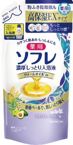 薬用ソフレ濃厚しっとり入浴液　ホワイトフローラルの画像