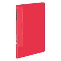 ｸﾘﾔｰﾌﾞｯｸ(ｳｪｰﾌﾞｶｯﾄﾎﾟｹｯﾄ･固定式) A4ﾀﾃ 20ﾎﾟｹｯﾄ 背幅17mm 赤 1冊画像