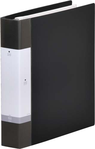 クリヤーブック交換式　黒　Ａ４縦背幅５５ｍｍ画像