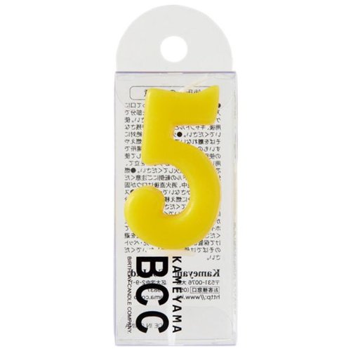 贈答用飾り ナンバーキャンドルパステル 5番 カメヤマ [ケース販売]画像