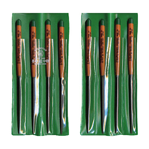 組ﾔｽﾘ 8本組(200mm) 三角 中目 1ﾊﾟｯｸ(8本)画像