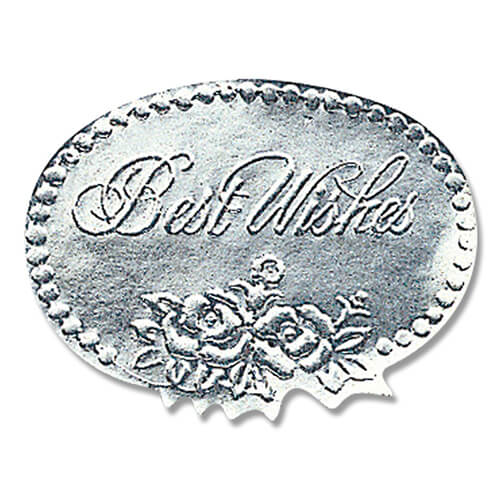 ギフトシール Ｌ ベストウィッシュ銀 １００片画像
