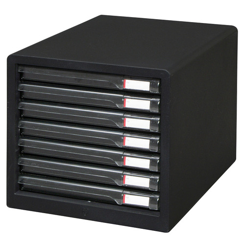 ﾚﾀｰｹｰｽ A4ﾀﾃ ｽﾘﾑ7段 ﾀﾞｰｸｸﾞﾚｰ 1台画像