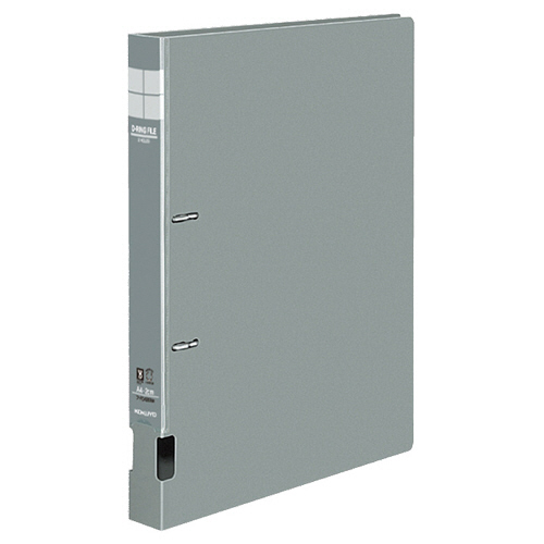 DﾘﾝｸﾞﾌｧｲﾙS型再生PP表紙A4 2穴 200枚 20mmとじ 背幅34mmｸﾞﾚｰ 1ｾｯﾄ(10冊)画像