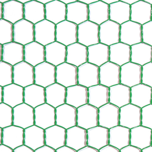 ﾋﾞﾆｰﾙ亀甲金網 幅広ｸﾞﾘｰﾝ #18×20mm 1200mm×30m 1巻