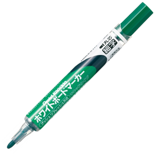 ﾎﾜｲﾄﾎﾞｰﾄﾞﾏｰｶｰ ﾉｯｸﾙ 細字丸芯 緑 1本