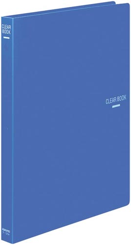 クリヤーブック替紙式　青　Ａ４縦背幅２７ｍｍ１０冊画像