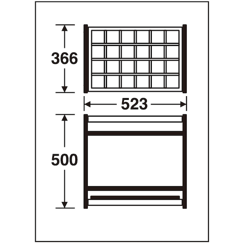 収納本数24本の折りたたみ式傘立て