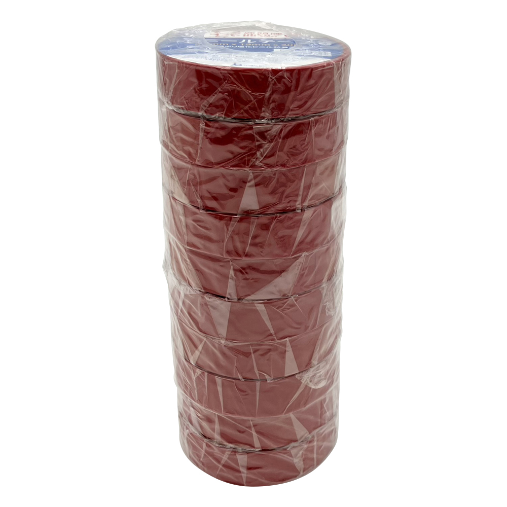 電気絶縁用テープ　赤　10巻入