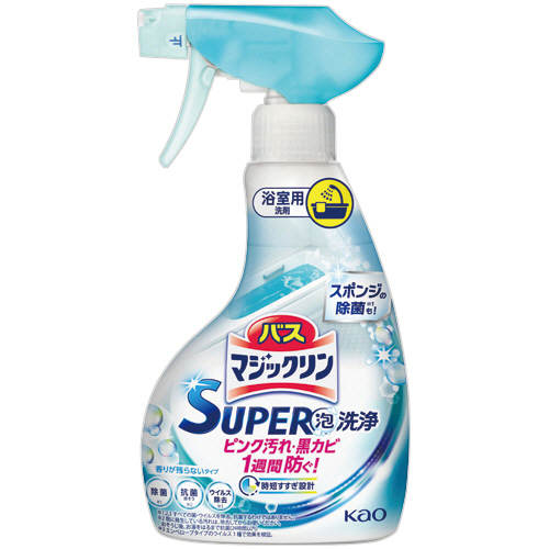 ﾊﾞｽﾏｼﾞｯｸﾘﾝ SUPER泡洗浄 香りが残らないﾀｲﾌﾟ 本体 350mL 1本画像