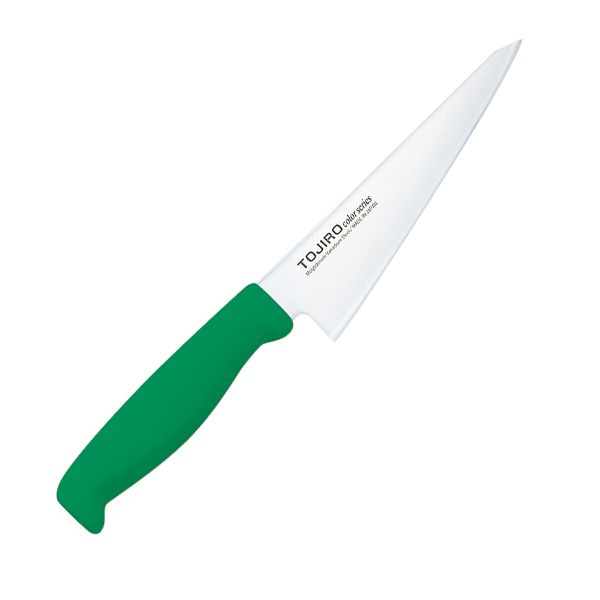 包丁 TOJIROカラー骨スキ 15cm グリーン F-232G 藤次郎画像
