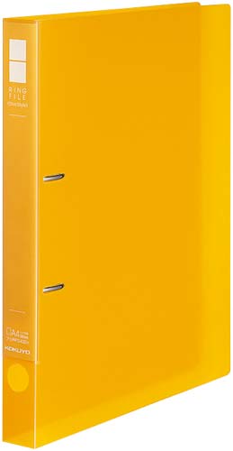 リングＦスリムＳ　透明黄Ａ４縦背幅３３ｍｍ　５冊画像