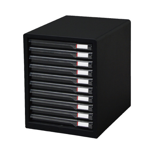 レターケーススリムタイプ１０段　ダークグレー画像