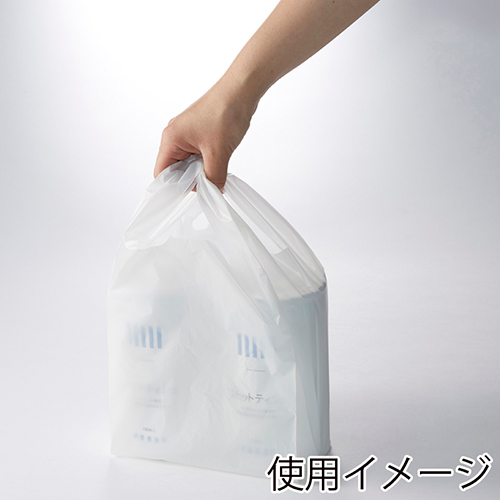 商品のお持ち帰りに！乳白色のレジ袋