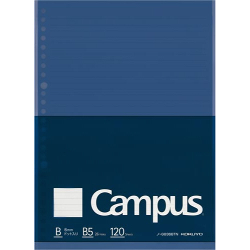 キャンパス　ルーズリーフＢｉｚ　ドット入Ｂ罫　Ｂ５画像