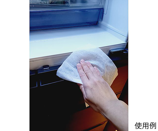 除菌クリーナー 業務用 1ケース(300枚×6個入) 多重に並べられたパッケージの側面が見える状態