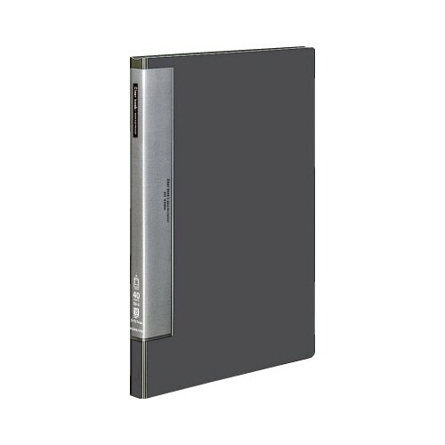 クリヤーブックウェーブカット固定式Ｂ４縦４０Ｐ濃灰画像