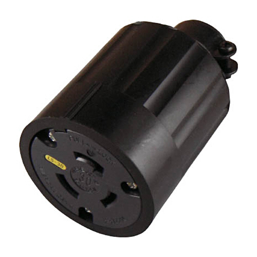 引掛形 ｺ-ﾄﾞｺﾈｸﾀﾎﾞﾃﾞｨｰ(ｺﾞﾑｶﾊﾞｰ) 接地2P 30A125V 1個画像