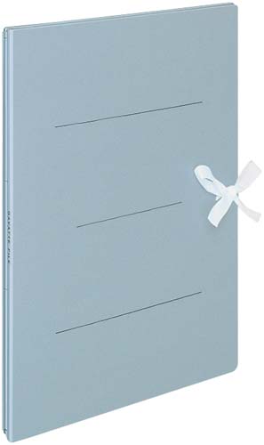 ガバットファイル（紙製）　Ａ４縦　紐付　青　１０冊画像