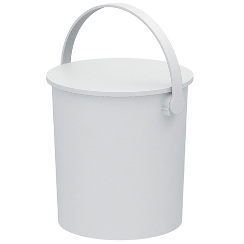 ﾌｪﾙﾏｰ 座れる丸型収納(座れるﾊﾞｹﾂ) 約15L ﾎﾜｲﾄ 1個画像