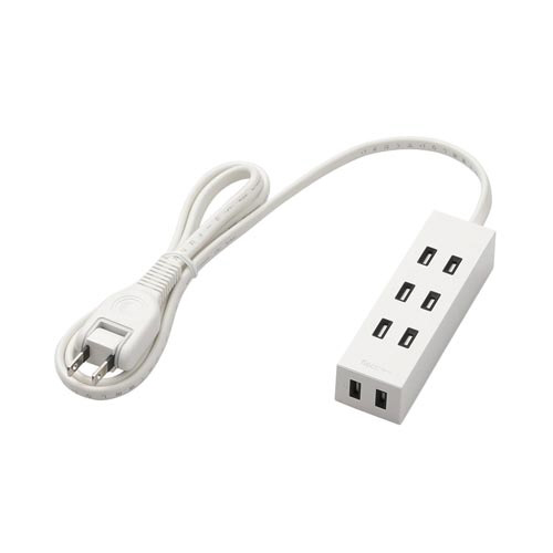 シャッタータップ　４個口　１．０ｍ　ホワイト画像