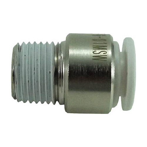 ﾀｯﾁｺﾈｸﾀｰﾌｧｲﾌﾞ 六角穴付ﾒｲﾙｺﾈｸﾀｰ W(白)6mm･R1/8 1個画像