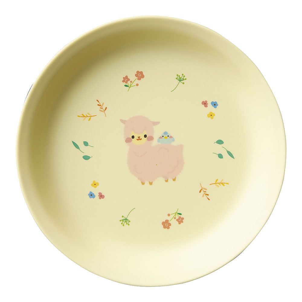 メラミン食器　アルパカーナ　イエロー　主菜浅皿画像
