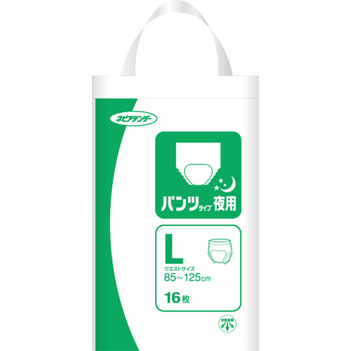 ﾈﾋﾟｱﾃﾝﾀﾞｰ ﾊﾟﾝﾂﾀｲﾌﾟ 夜用 L 1ｾｯﾄ(64枚:16枚×4ﾊﾟｯｸ)画像