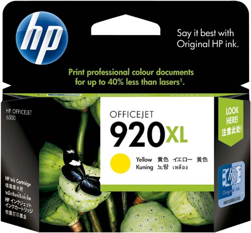 純正インク　ＨＰ９２０（ＣＤ９７４ＡＡ）　イエロー画像