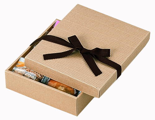 片段ギフトボックス リボン付き（240×205×高60mm）画像