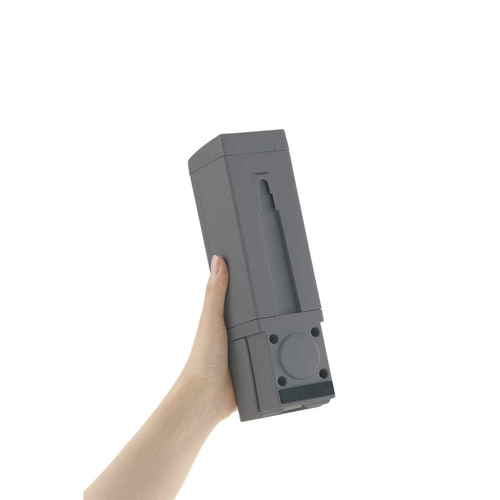 ディスペンサー　シールフック　下から出てくるディスペンサー　500ml　ホバー　ダークグレー 下から出るノズルが特徴的なダークグレーのボトル