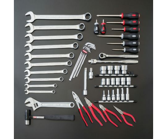 整備用工具セット シャッター付サービスボード 工具一式のみ 54点セット画像