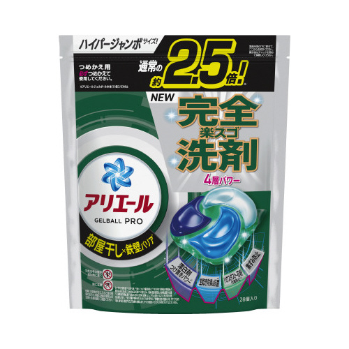 アリエールジェルボールプロ　部屋干し用　替２８個