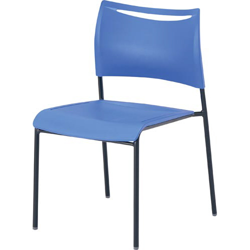 ＬＴＳチェア　ブラックフレーム　ブルー４脚セット画像
