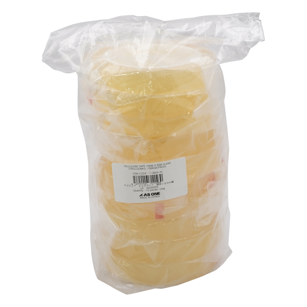 アズピュア ESDテープ 透明19mm幅 1袋（10本入）
