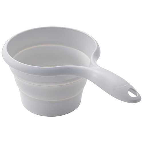 おりたためる 手おけ(ﾏｸﾞﾈｯﾄ付) ｸﾞﾚｰ 1個画像