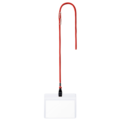 吊下げ名札 ﾁｬｯｸなし 赤 1ﾊﾟｯｸ(10個)画像