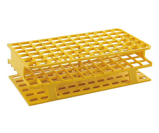 一体成型試験管立て（72穴） 黄 13φmm画像