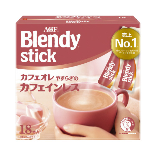 ブレンディスティックカフェオレカフェインレス１８本画像