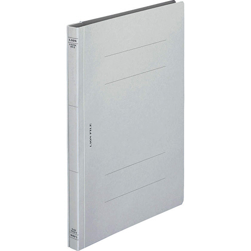 ﾌﾗｯﾄﾌｧｲﾙ(環境) 樹脂押え具 B5ﾀﾃ 150枚収容 背幅18mm ｸﾞﾚｰ 1ｾｯﾄ(10冊)画像