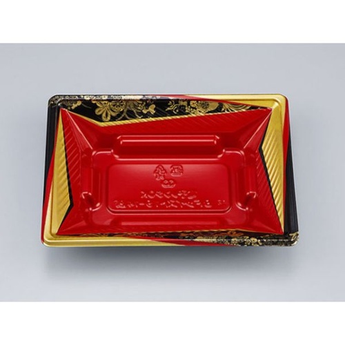 シーピー化成 どんぶり容器 BFツイスト19-14浅 辻風赤 本体 発泡画像