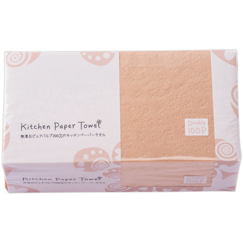 無漂白ｷｯﾁﾝﾍﾟｰﾊﾟｰﾀｵﾙ 100組 1ﾊﾟｯｸ画像