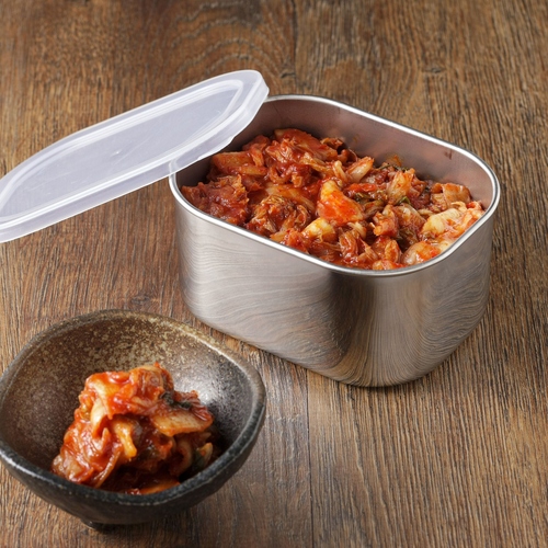 保存容器　ママクック　深~い角バット　フタ付　小 深さがあり、透明なフタがそろった保存容器の角バット