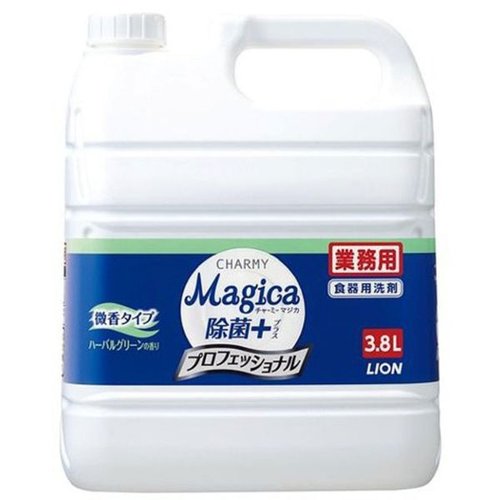 食器用洗剤 CHARMYMagica除菌＋プロフェッショナル微香ハーバルグリーン3.8Lライオン ライオンハイジーン画像