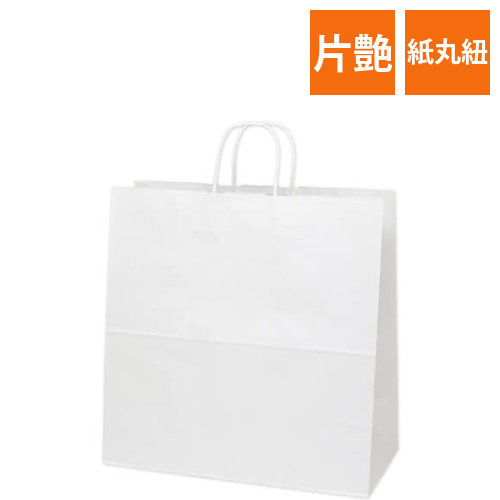 手提げ紙袋（白（片艶）・丸紐・幅450×マチ220×高さ455mm）画像