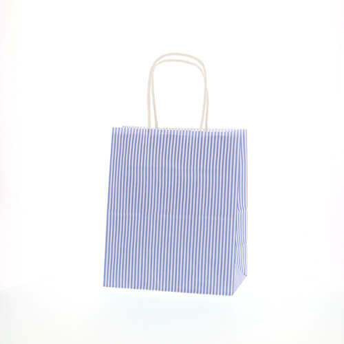 手提げ紙袋（モノストライプ・丸紐・幅210×マチ120×高さ250mm）画像