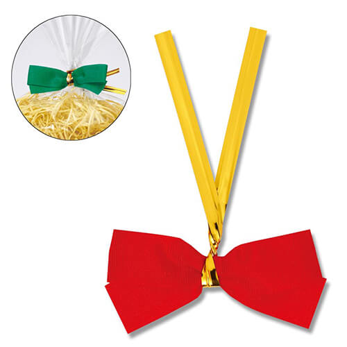 HEIKO クイックリボン 約50mm幅×60mm(リボン巾12mm) 赤 20個入画像