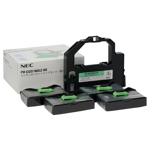 ｲﾝｸﾘﾎﾞﾝｶｰﾄﾘｯｼﾞｾｯﾄ 黒 PR-D201MX2-06 1ｾｯﾄ画像