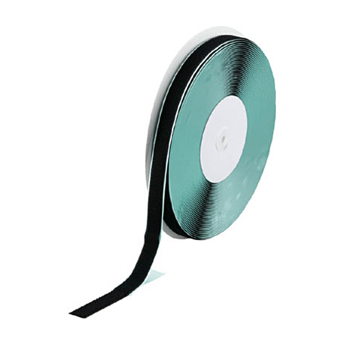 ﾏｼﾞｯｸﾃｰﾌﾟ 糊付B側 25mm×25m 黒 1巻画像